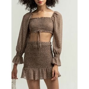 NWT TIMING Smock Ditsy Womens Skirt